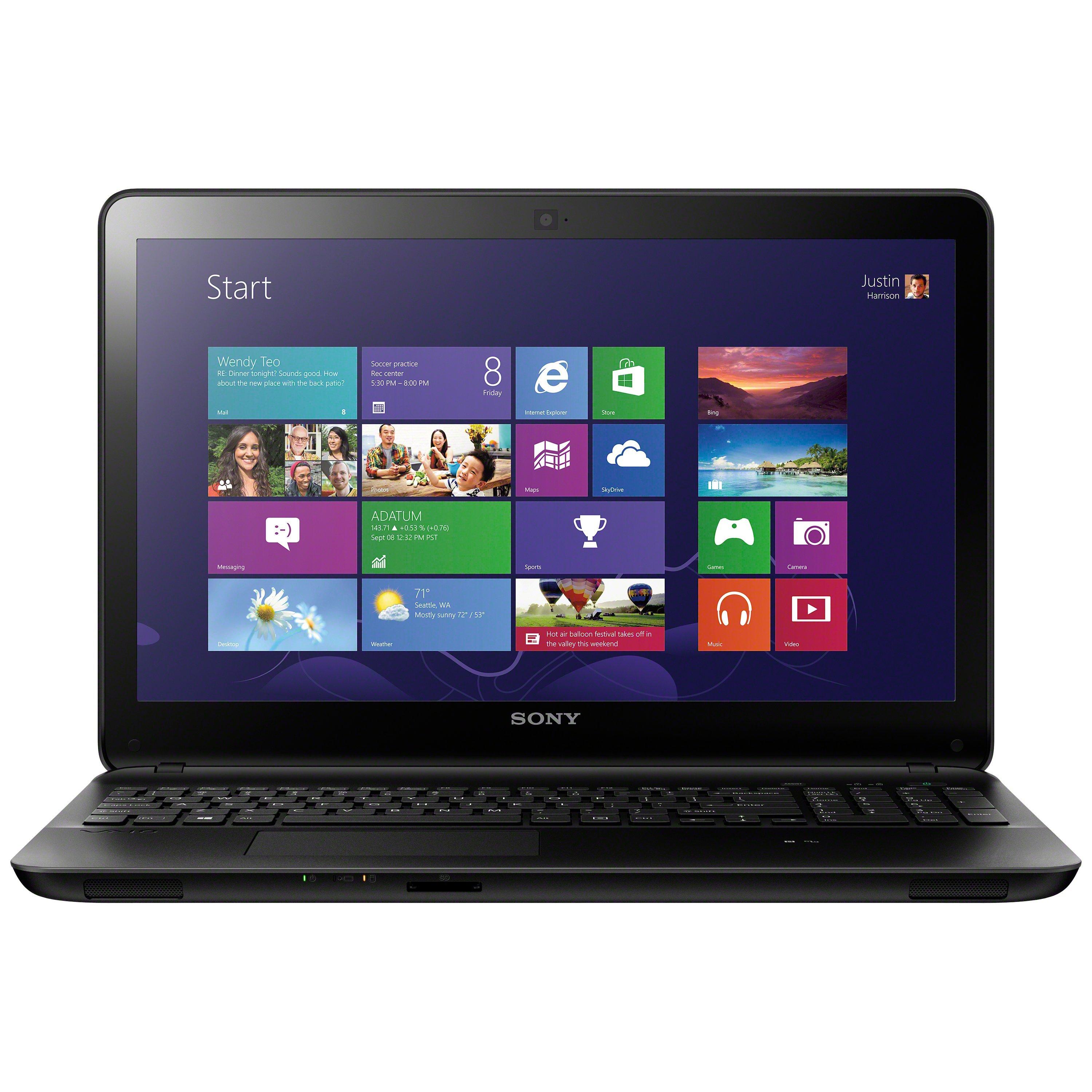 Sony Vaio Fit SVF1521Q1EB Laptop, Intel Core i5, 4GB RAM, 750GB, 15.5", Black