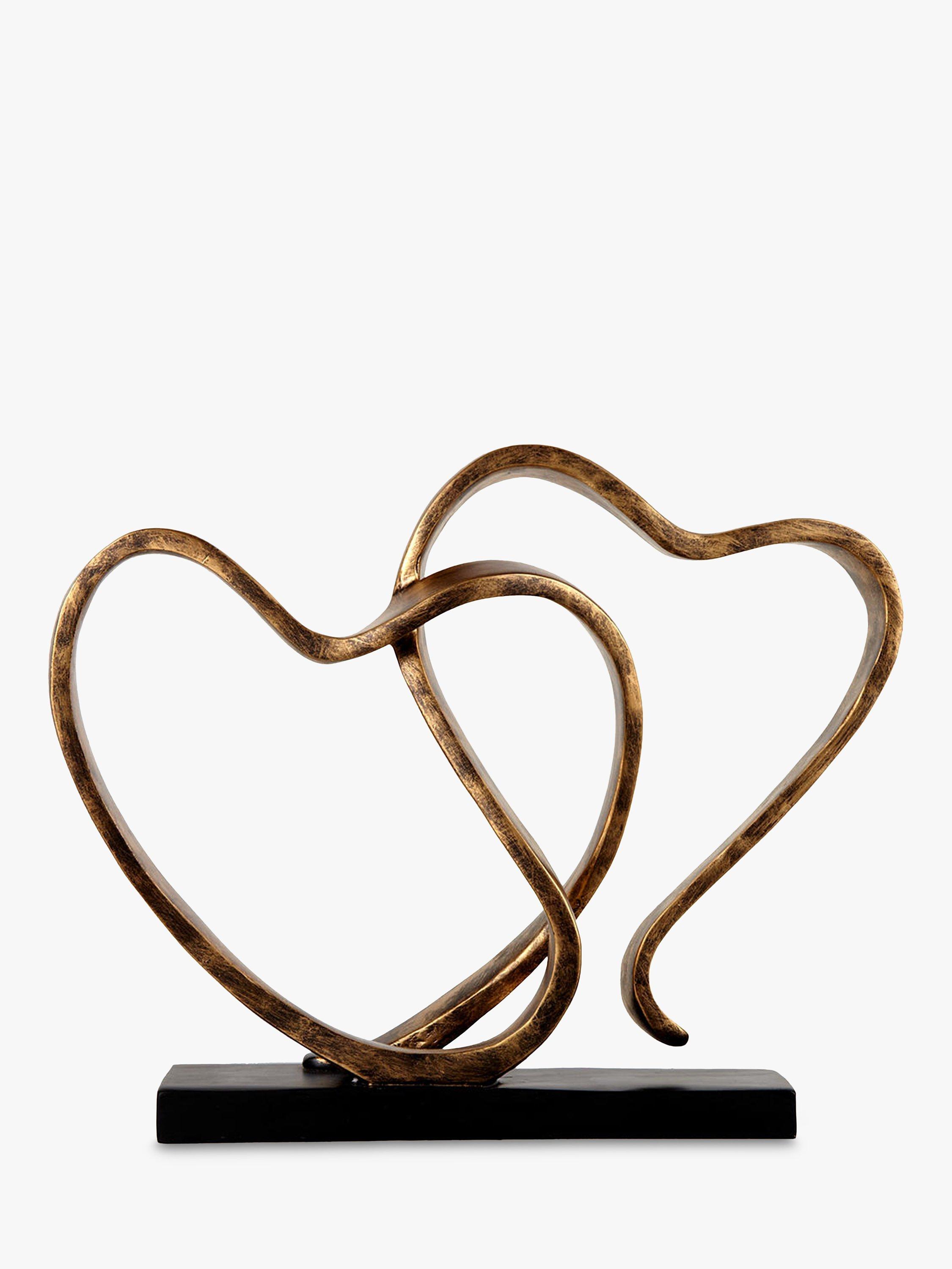 Libra Two Hearts Sculpture, H17cm
