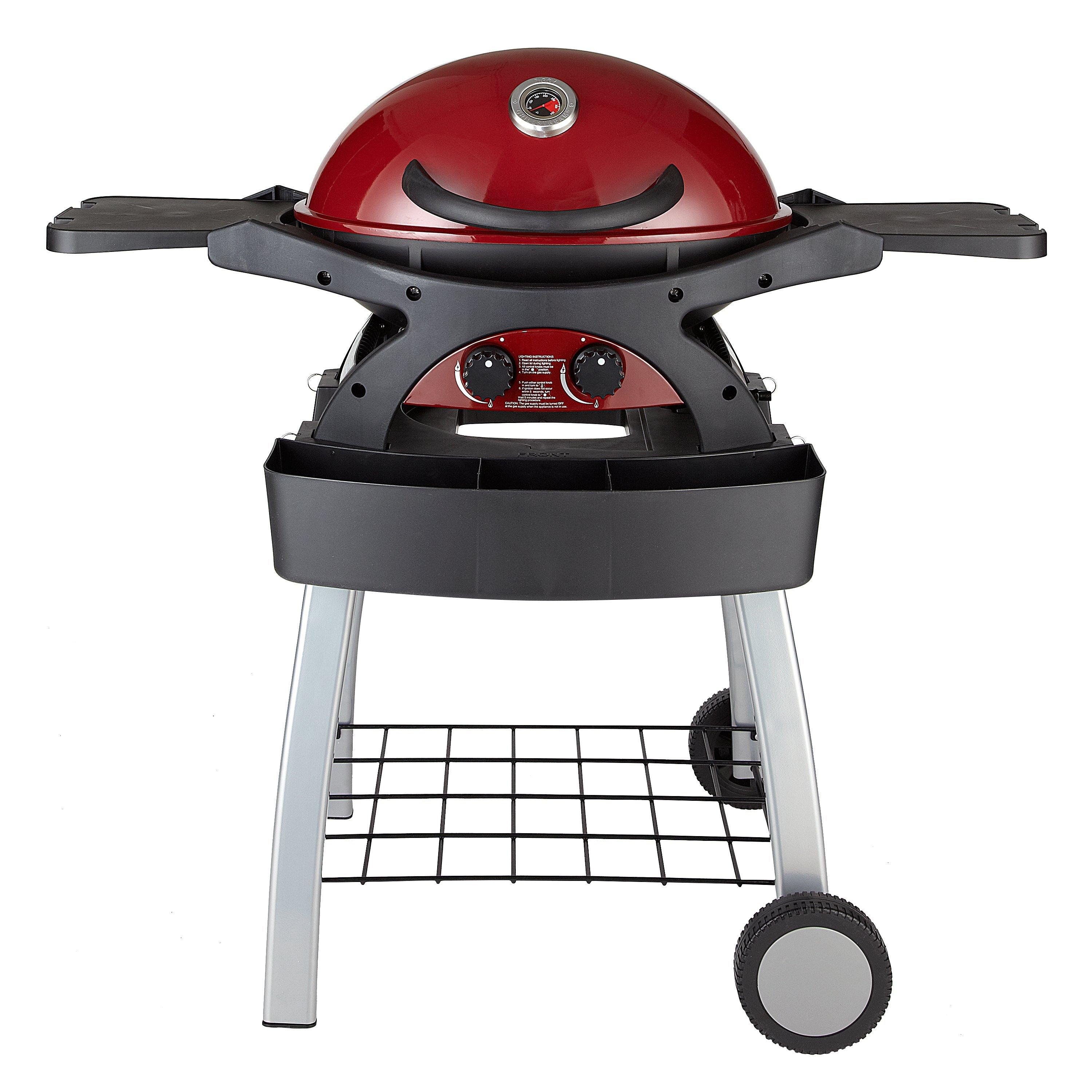 Leisuregrow Ziggy Kettle 2 Burner Gas Barbecue, Red