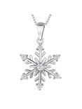 Jools by Jenny Brown Sterling Silver Cubic Zirconia Snowflake Pendant