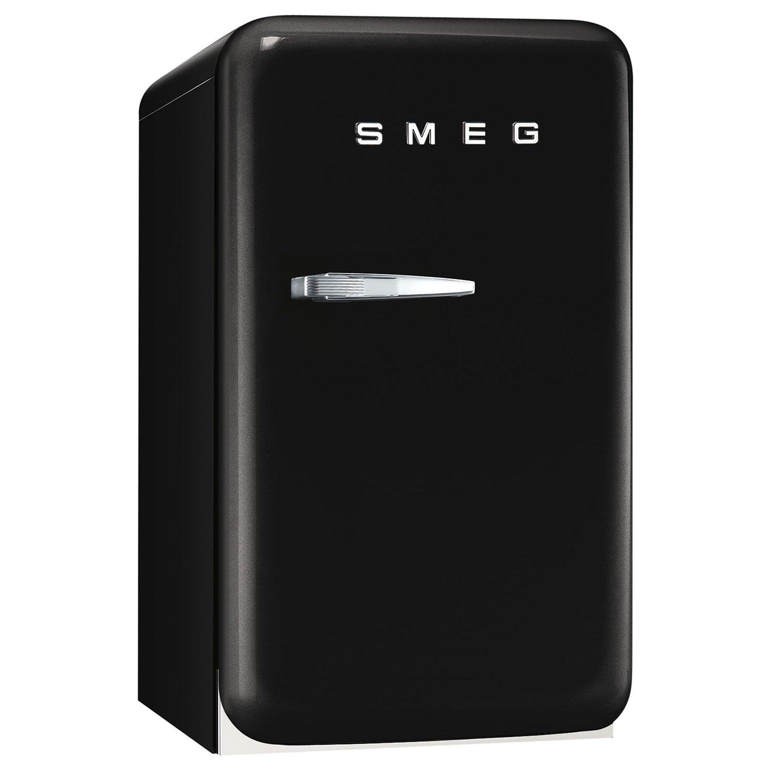 Smeg FAB5RNE Retro Mini Bar Fridge, 40cm Wide, Black