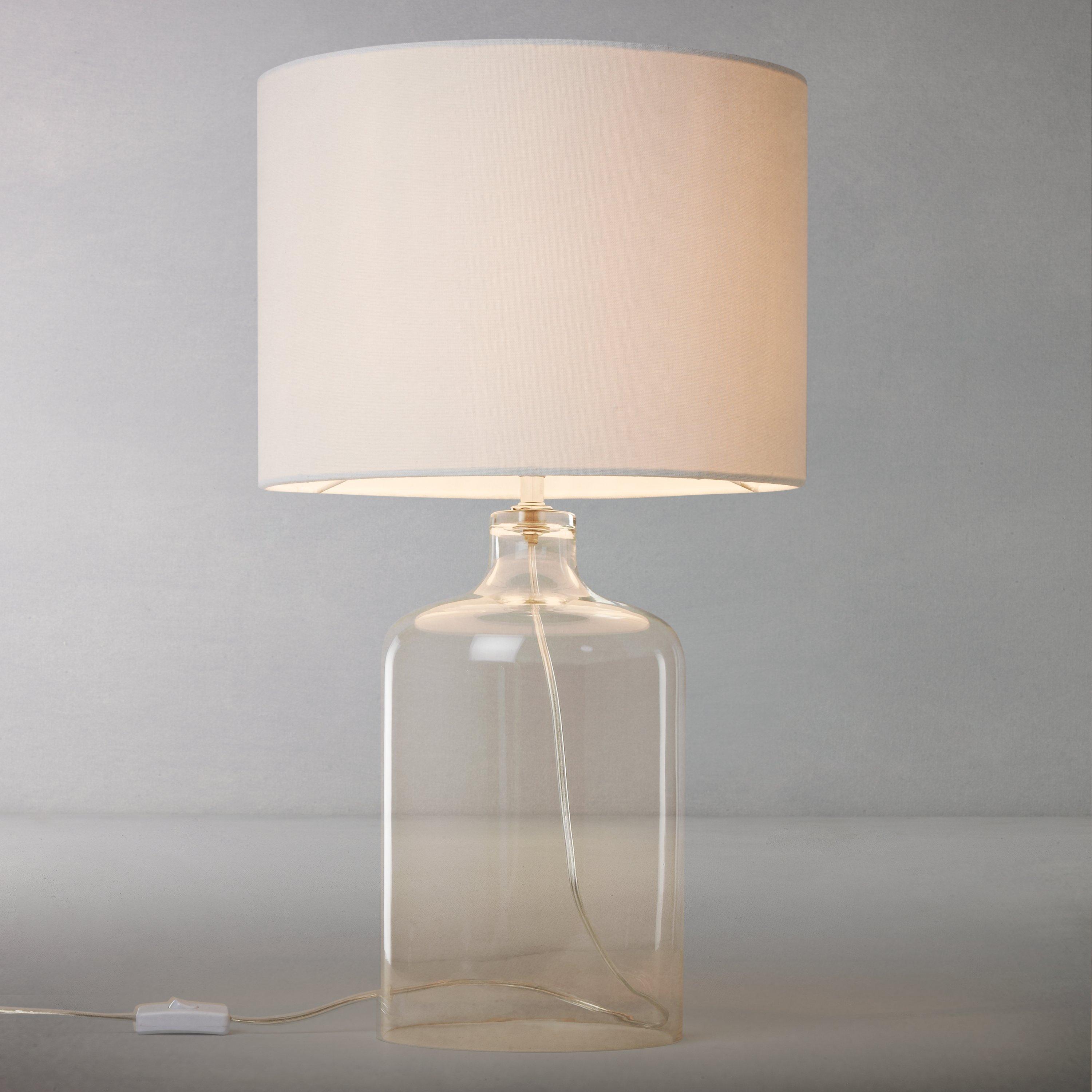 John Lewis Croft Collection William Glass Bottle Table Lamp