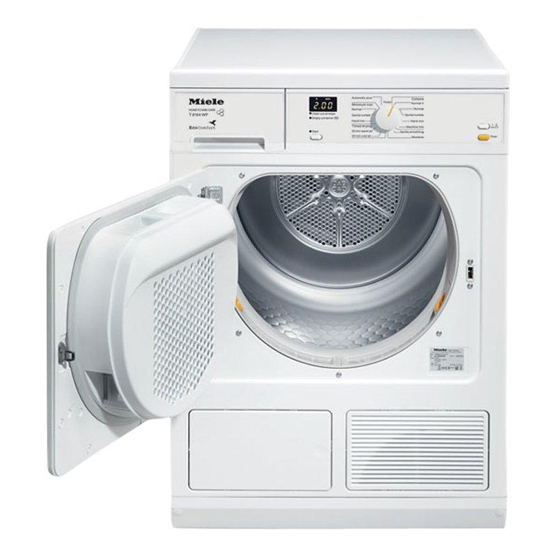 Miele T8164 Heat Pump Tumble Dryer, 7kg Load, A+ Energy Rating, White
