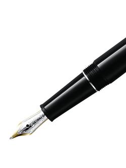 Montblanc Meisterstück Platinum Line Classique Fountain Pen with Piston Converter, Black - view 2, Black