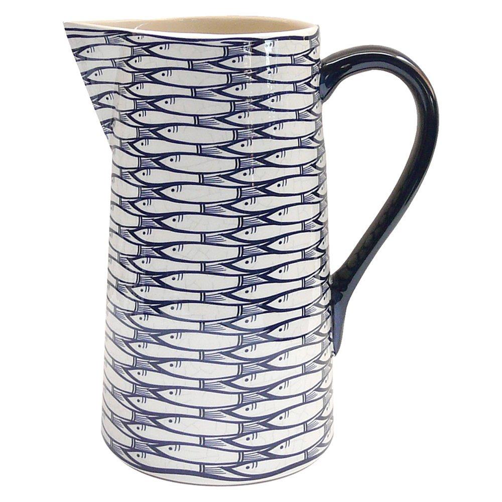 Jersey Pottery Sardine Run Pitcher