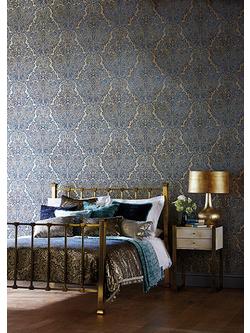 Harlequin Aurelia Paste the Wall Wallpaper - view 2, Sapphire, 110642