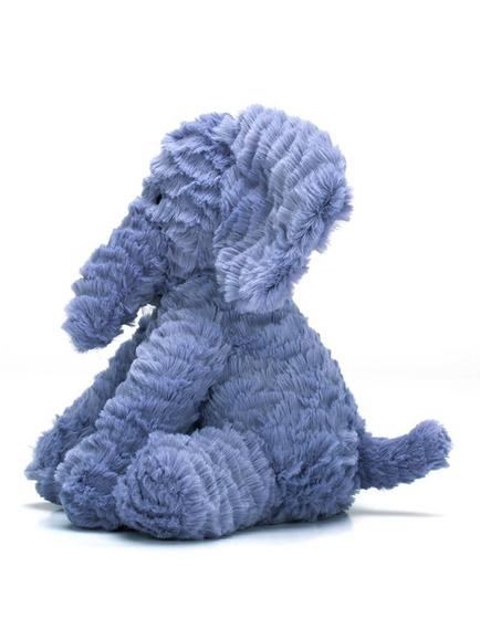 Jellycat Fuddlewuddle Elephant Baby Soft Toy, Blue - view 2, Blue