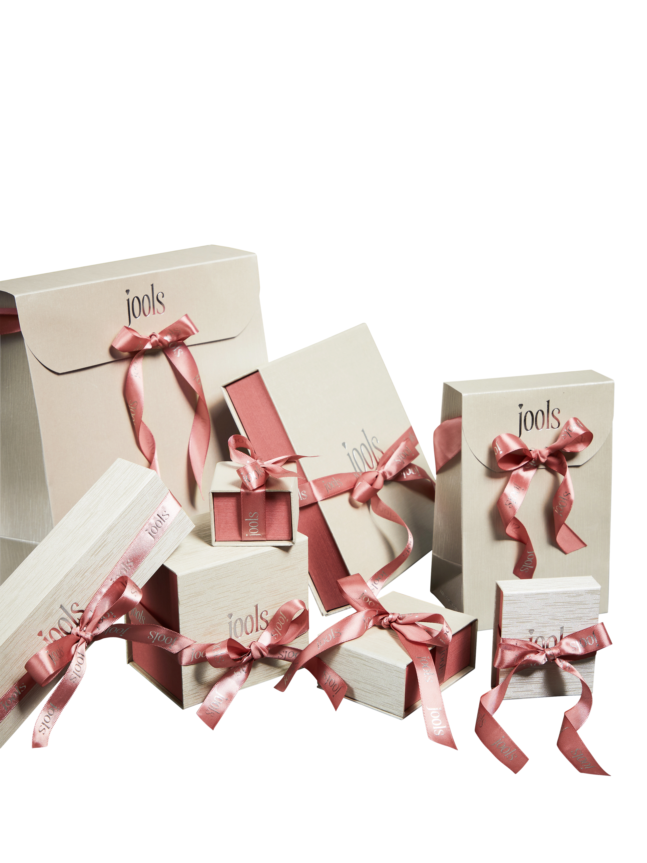 Product image 4 of 4, which shows Jools by Jenny Brown Overlaping Square Cubic Zirconia Stud Earrings