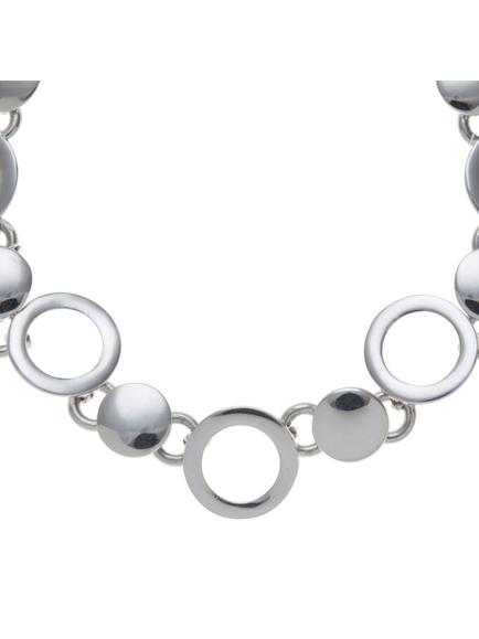 Andea Sterling Silver Discs And Circles Bracelet - view 2, Silver