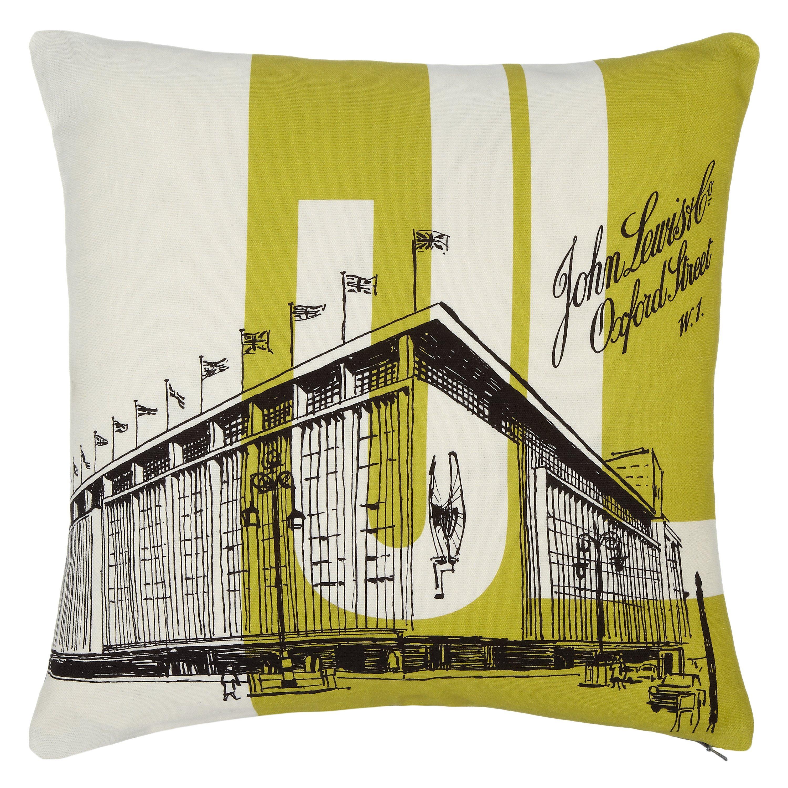 John Lewis & Partners Oxford Street Cushion, Citrine