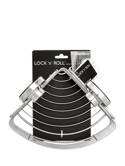 BlissHome Lock N Roll Corner Suction Shower Basket - view 2, Silver