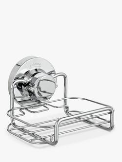 BlissHome Lock N Roll Suction Shower Soap Dish - view 2, Silver
