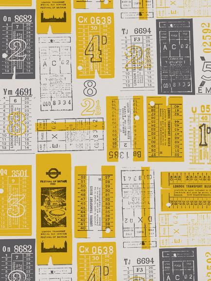 Mini Moderns Hold Tight Wallpaper, Mustard