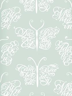 Mini Moderns Camberwell Beauty Wallpaper, Verdigris