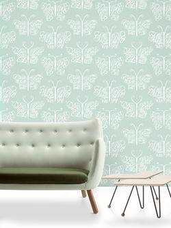 Mini Moderns Camberwell Beauty Wallpaper - view 2, Verdigris