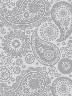 Mini Moderns Paisley Crescent Wallpaper, Concrete
