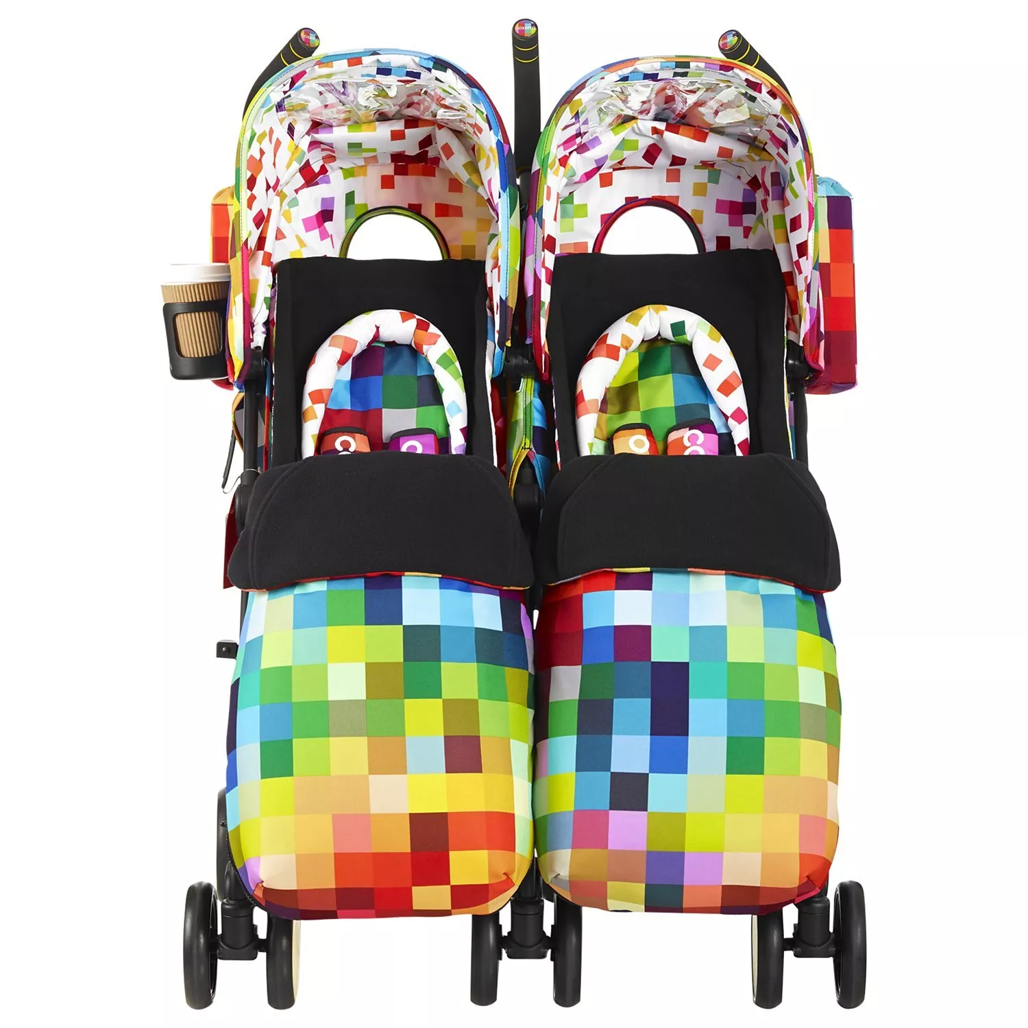 Cosatto Supa Dupa Twin Pushchair Pixelate