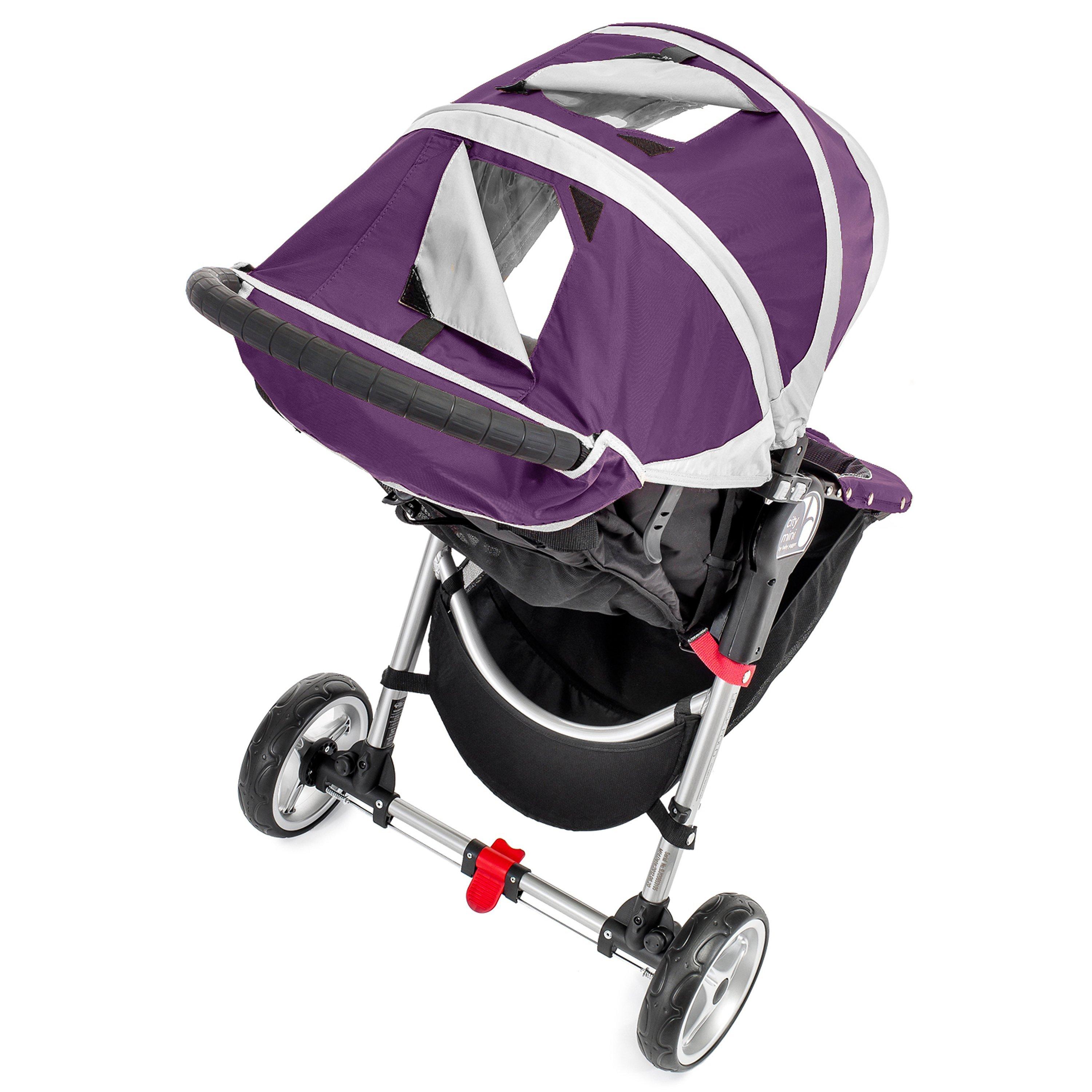 Baby Jogger City Mini 3-Wheel Pushchair, Purple/Grey