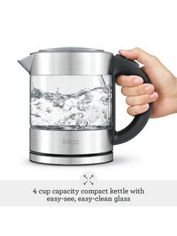 Sage the Compact Kettle™ Pure - view 2, Brushed Metal