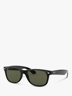 Ray-Ban RB2132 Wayfarer Polarised Sunglasses, Black, Black