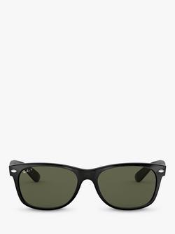 Ray-Ban RB2132 Wayfarer Polarised Sunglasses, Black - view 2, Black