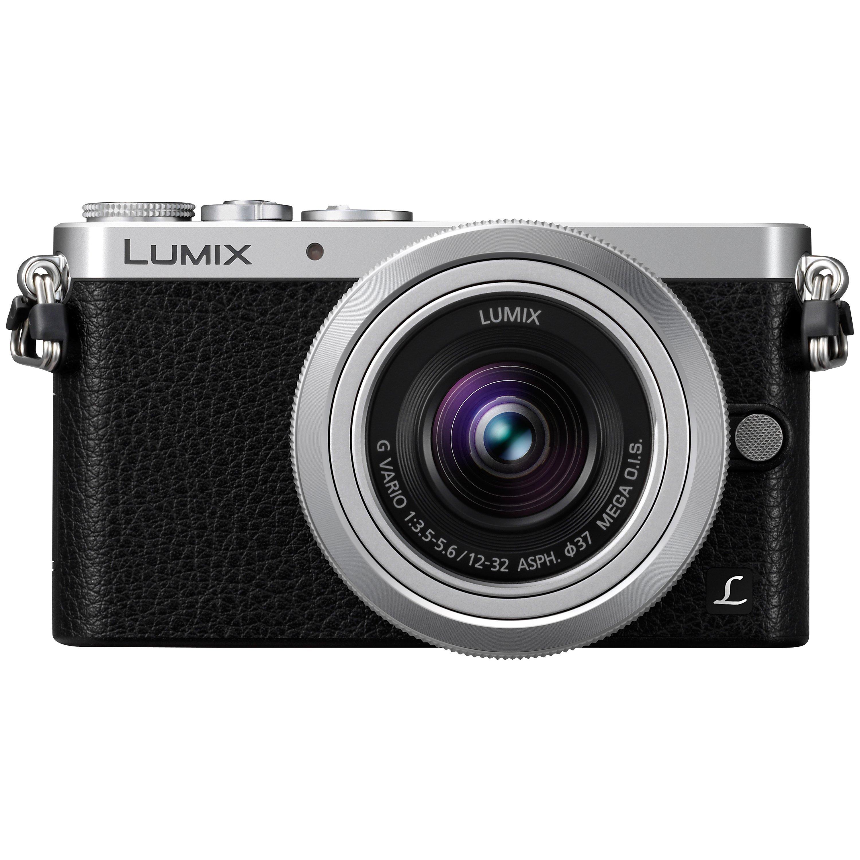 Panasonic Lumix DMC-GM1 Compact System Camera with 12-32mm Lens, HD 1080i, 16MP, Wi-Fi, 3" LCD
