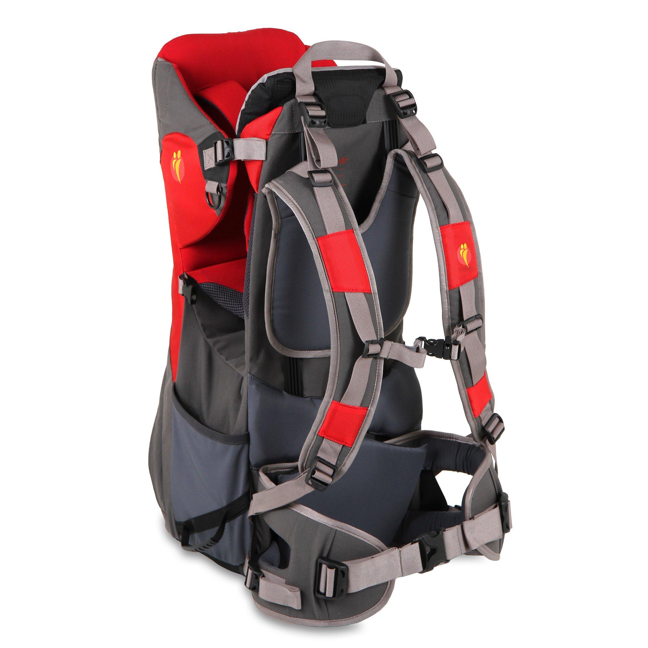 LittleLife Cross Country S3 Baby Back Carrier Red Grey