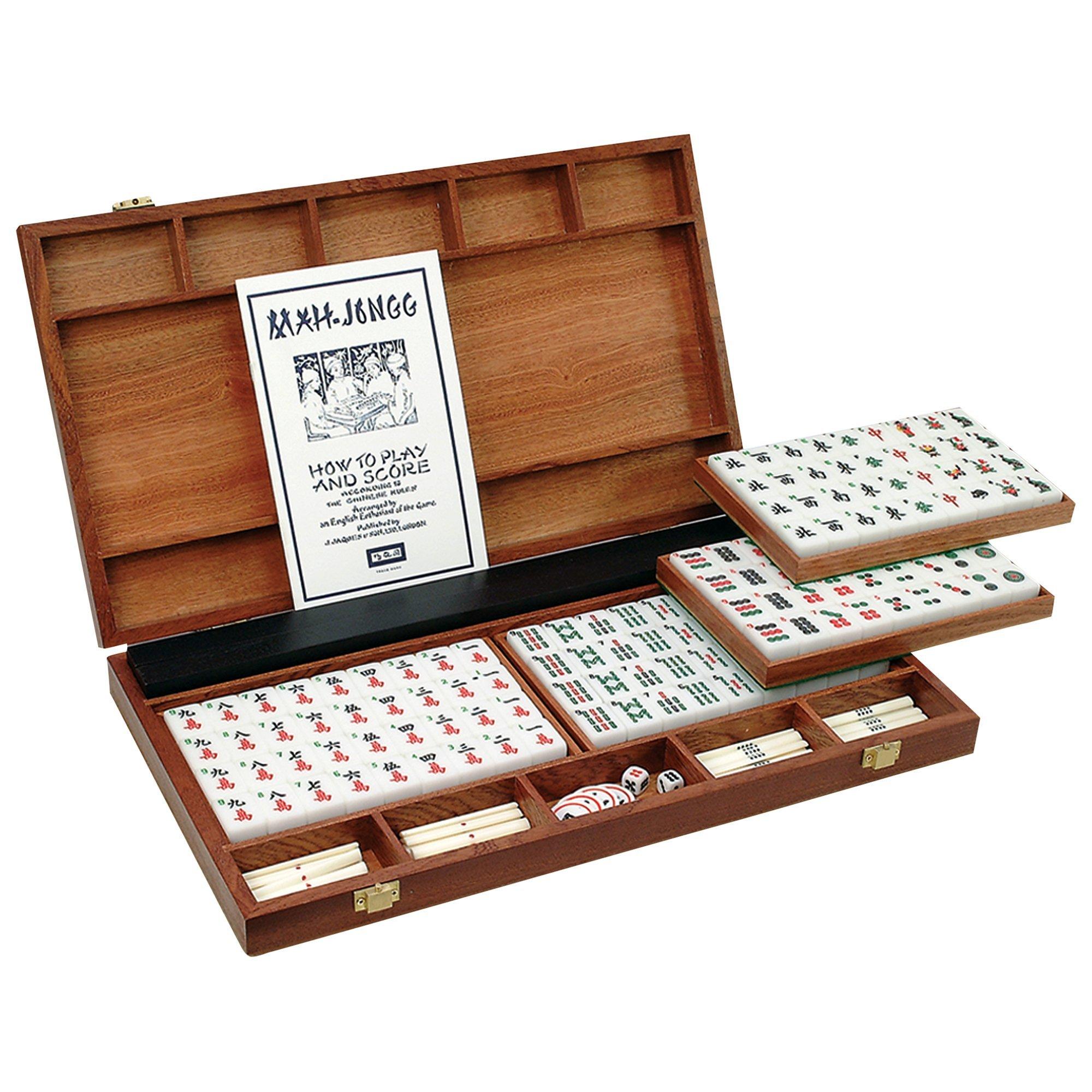 Jaques Bamboo Backed Mah Jongg
