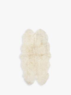John Lewis New Sheepskin Rug Quad, Ivory