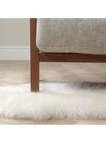 John Lewis Single Sheepskin Rug, Ivory