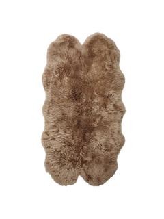 John Lewis New Sheepskin Rug Quad, Mocha