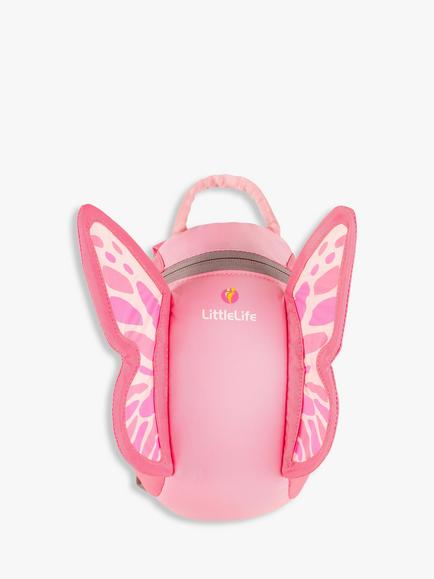 LittleLife Butterfly Toddler Backpack, Pink, Pink
