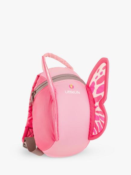 LittleLife Butterfly Toddler Backpack, Pink - view 2, Pink