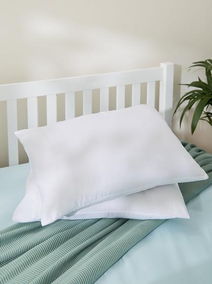John Lewis Microfibre Standard Pillow Pair, Soft (1), White