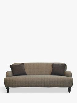 Tetrad Lewis Large 3 Seater Sofa, Harris Tweed Bracken Herringbone, Bracken / Tan