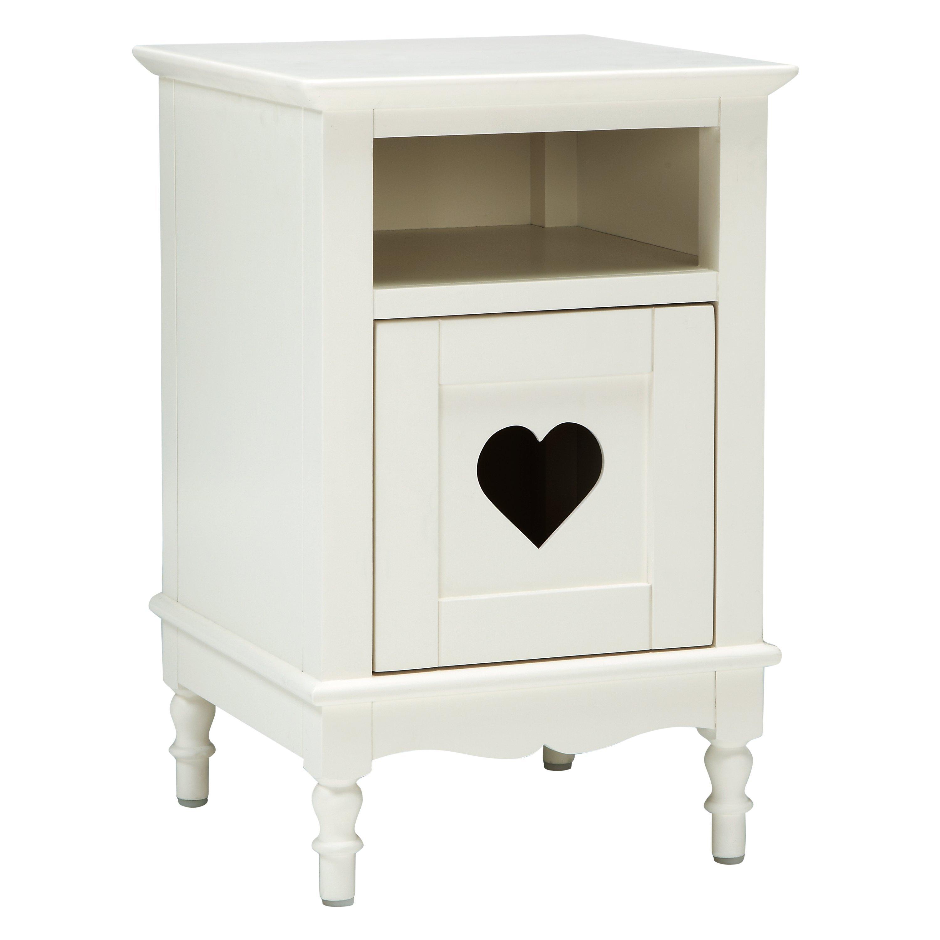 little home at John Lewis Victoria Bedside Table, White