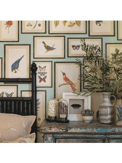 Sanderson Picture Gallery Wallpaper - view 2, Aqua/Multi, Dvoy213400