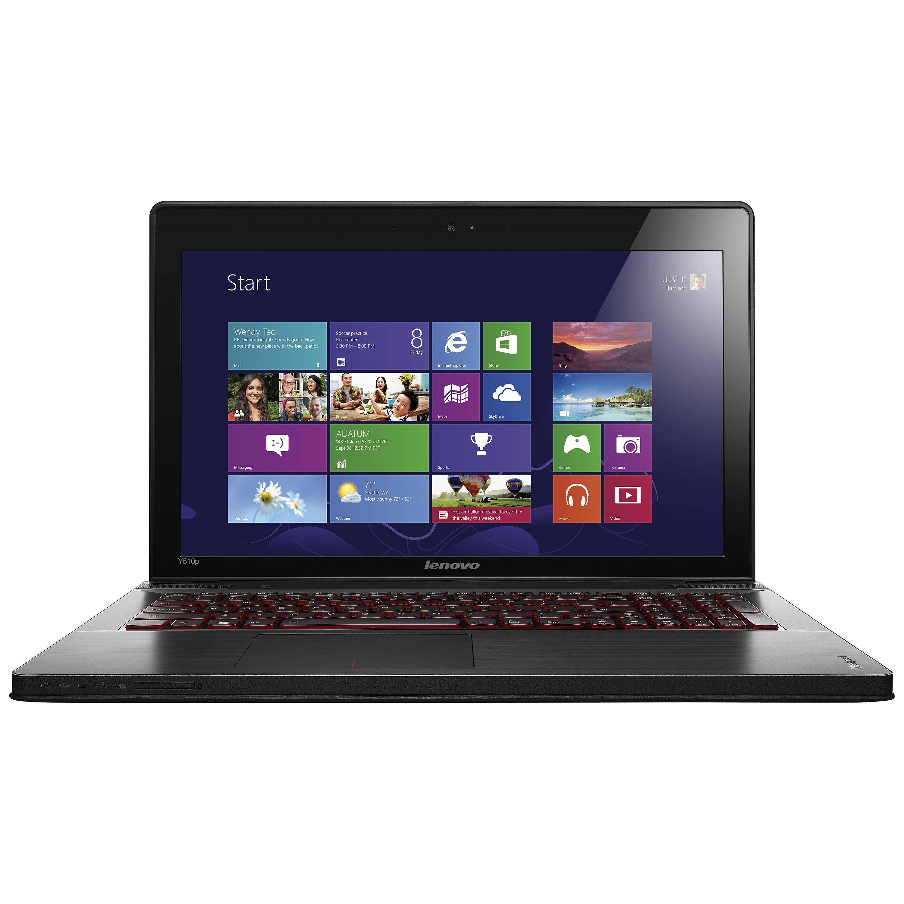 Lenovo Ideapad Y510p Laptop, Intel Core i7, 12GB RAM, 1TB + 8GB SSD, 15.6", Black