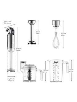 Dualit 88910 Hand Blender Set - view 2, Silver