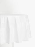 John Lewis Fine Round Tablecloth, Dia.210cm, White