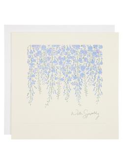 Woodmansterne Hanging Wisteria Sympathy Card - view 2, 