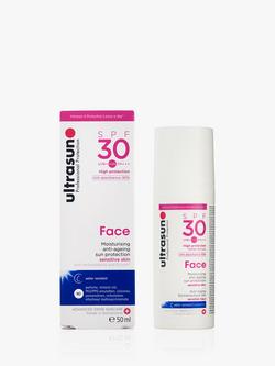 Ultrasun SPF 30 Anti-Ageing Very Sensitive Facial Sun Cream, 50ml, 