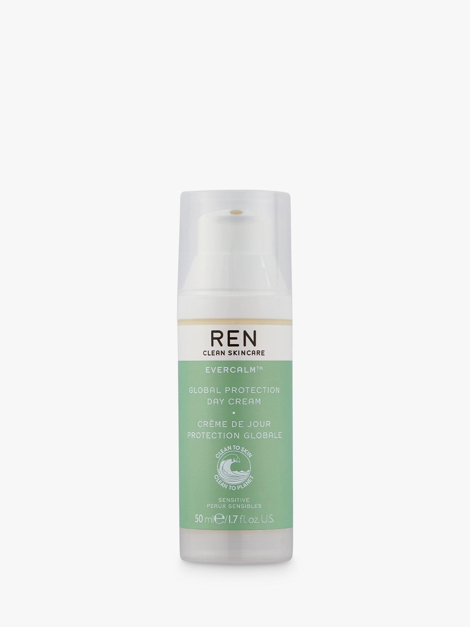 Product image 1 of 7, which shows REN Clean Skincare Evercalm Global Protection Day Cream, 50ml