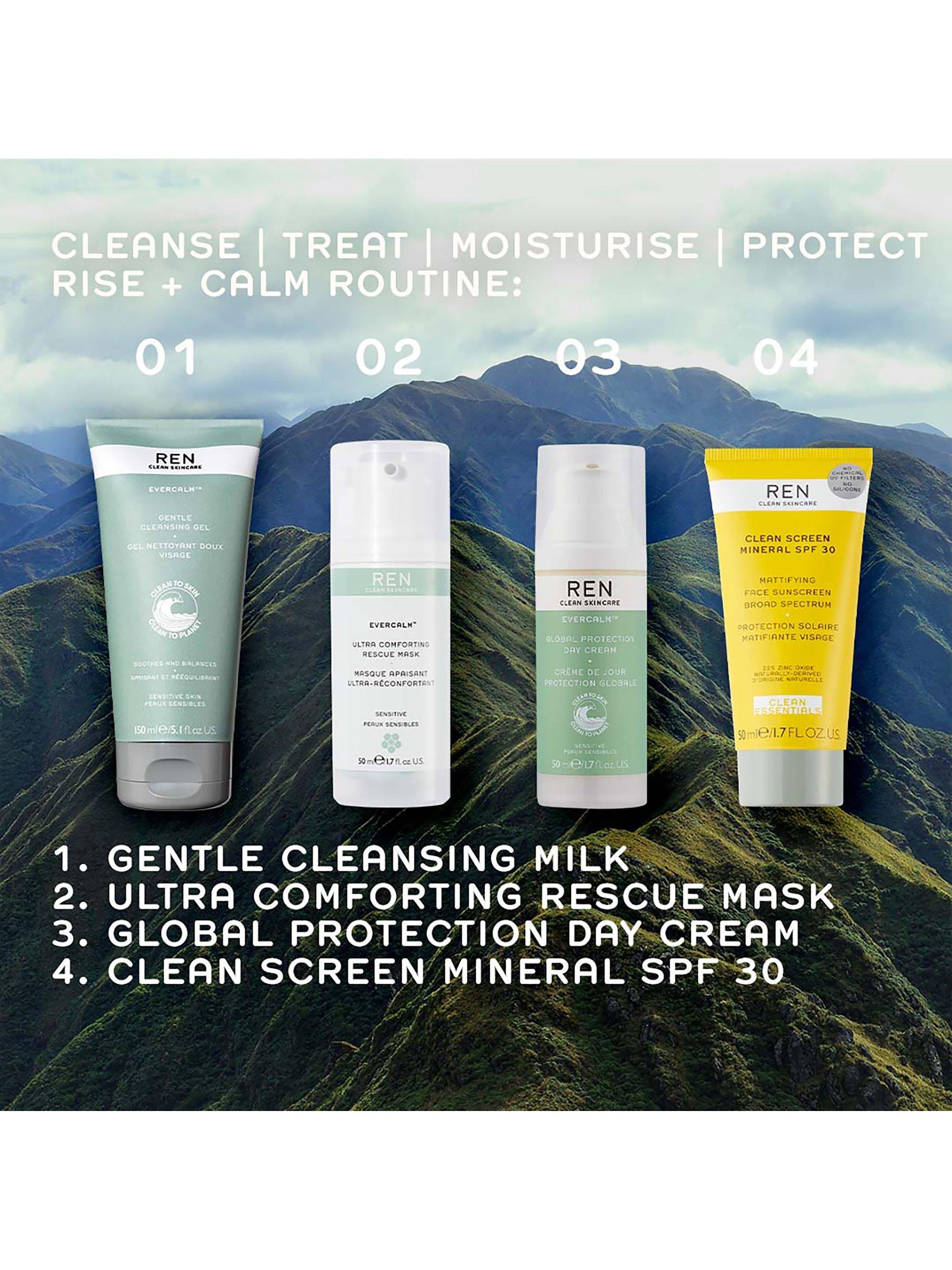 Product image 4 of 7, which shows REN Clean Skincare Evercalm Global Protection Day Cream, 50ml