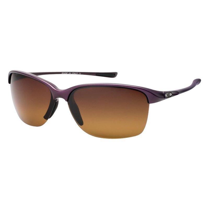 Oakley OO9191 Unstoppable Half Framed Polarised Sunglasses Red Marble