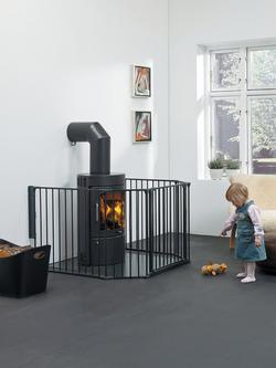 BabyDan XL Fire Surround Configure Gate, Black - view 2, Black