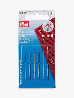 Prym Self Thread Needles 5-9, Pack of 6, Silver
