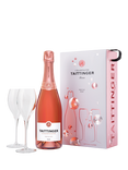 Taittinger Rose and 2 Glasses Set, 75cl