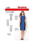 Simplicity Amazing Fit Dresses Dressmaking Leaflet, 1586, AA