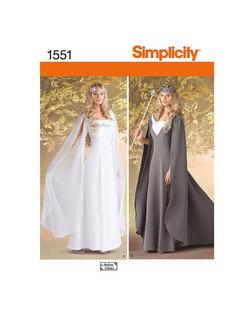 Simplicity Costume Dressmaking Leaflet, 1551, 